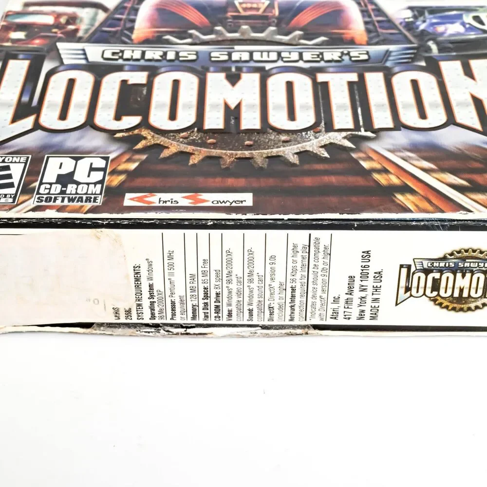 Locomotion - Chris Sawyer - Atari - PC, 2004 CD-ROM Game - with Box / Manual